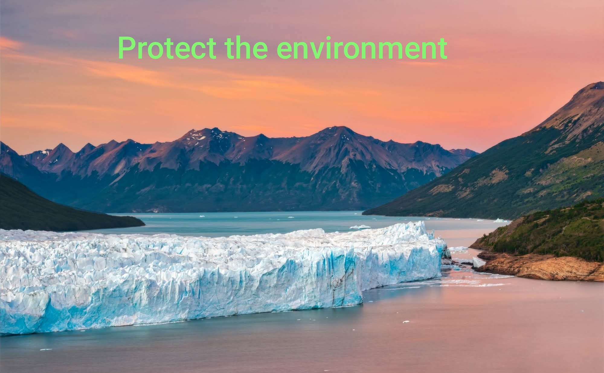 Protect the environment
