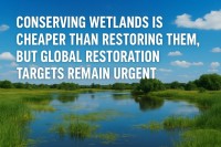 Conserving Wetlands is Cheaper Than Restoring Them, But Global Restoration Targets Remain Urgent