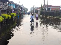 Flooded Road Disrupts Daily Life in Damak, Jhapa