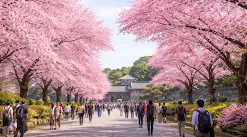 Peak Sakura Season Transforms Central Tokyo as Cherry Blossoms Reach Full Bloom