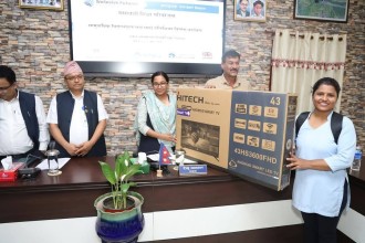 Bharatpur Metropolitan Supports Inclusive Education with Smart TVs for Schools