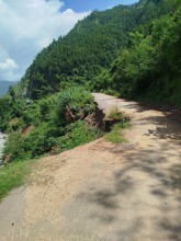 Unsafe Road Condition Puts Travelers at Risk on Keureni–Khalte–Sunaulabazar Route
