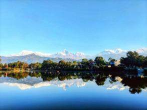 Pokhara Offers Breathtaking Morning Views of Machhapuchhre and the Annapurna Range