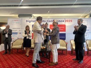 Kathmandu Honors Laxman D. Pant on Global Media Development Leadership Role