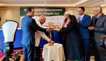 Hotel Management Signing Agreement for Holiday Inn Dhangadhi Concluded in Kathmandu