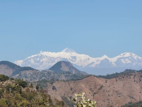 Tamu Lek and the Annapurna Himalayan Range Visible from Waling, Syangja