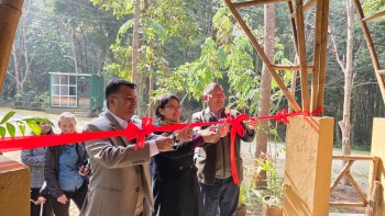 Disaster-Resilient Visitor Centre Using Cement Bamboo Frame Technology Handed Over to ICIMOD’s Living Mountain Lab
