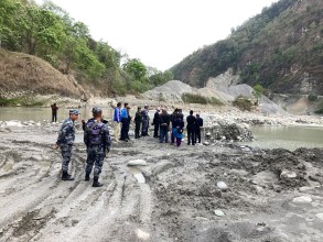 Joint Monitoring Conducted to Control Riverbed Extraction from Kali Gandaki in Baglung