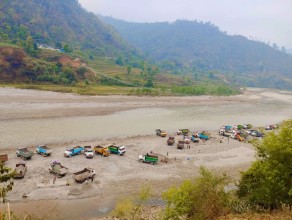 Intensive Riverbed Extraction Raises Environmental Concerns Along Trishuli River