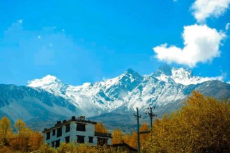 Good Morning from Mustang: Jharkot Greets the Day Beneath the Himalayas