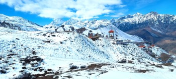 Snowfall Blankets Muktinath Area, Transforming Mustang’s Sacred Landscape