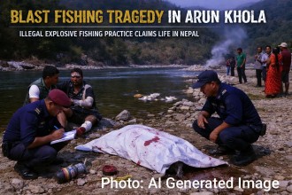 Man Dies After Blast Fishing Incident in Arun Khola, Raising Concerns Over Illegal Practices