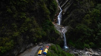 Hidden Natural Treasure in Myagdi: Amarke Waterfall Gains Attention