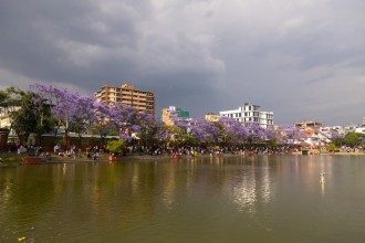 Crowds Gather at Kamalpokhari as Kathmandu Residents Enjoy Sunday Holiday