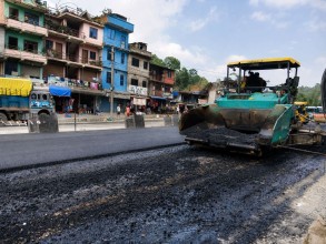 Blacktopping Work Begins at Dharke Bazaar, Bringing New Momentum to Prithvi Highway Upgrade