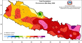 Nepal Records Highest Pre-Monsoon Rainfall in Available Historical Records