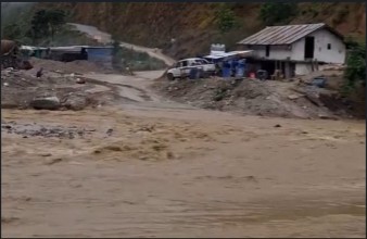 Tamor Corridor Closed After Floodwaters Submerge Road in Panchthar