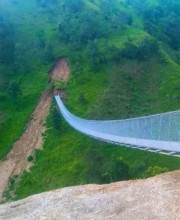 Suspension Bridge Raises Safety Concerns Less Than Two Months After Completion in Syangja