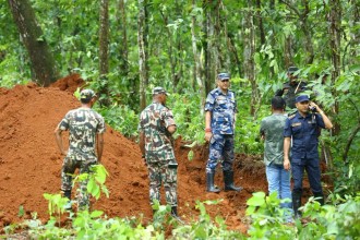 Devghat Prepares Burial Site for Unclaimed Bodies Recovered After Rasuwa Flood Disaster