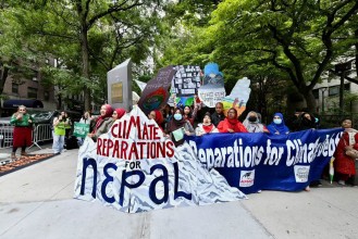 Nepali Diaspora, Climate Activists Rally at UN for Climate Reparations