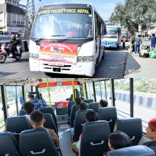 APF Operates Two Free Bus Services in Kathmandu Valley to Support Dashain Travellers