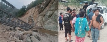 Tragic Accident: Under-Construction Bailey Bridge Collapse Claims Three Lives in Panchthar