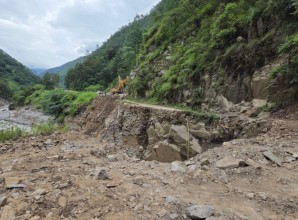 Flood Damage Keeps Syabrubesi–Rasuwagadhi Road Closed for Over Three Weeks