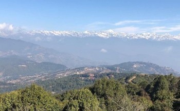 Domestic Tourists Flock to Nagarkot View Tower for Himalayan Vistas