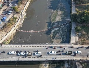 Trash Barriers Installed in Kathmandu Rivers to Control Floating Waste