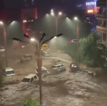 Typhoon Bavi Triggers Severe Flooding Across Northern China, Sweeping Away Vehicles in Hebei