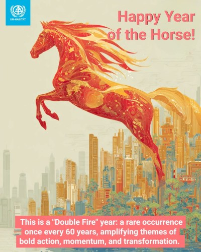 UN-Habitat Extends Greetings for Year of the Horse, Highlighting Momentum for Sustainable Urban Transformation
